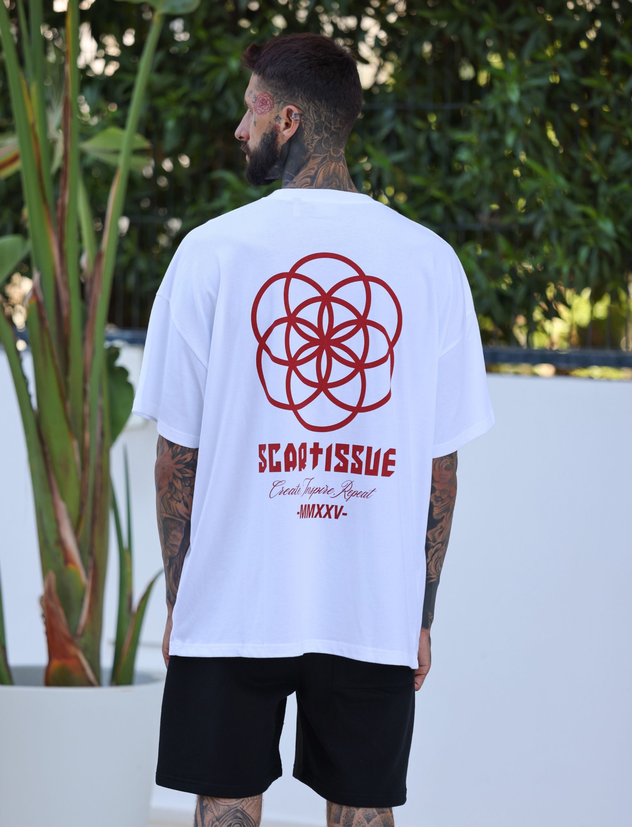 ScarTissue Clothing - Cherry Red T-Shirt - Back