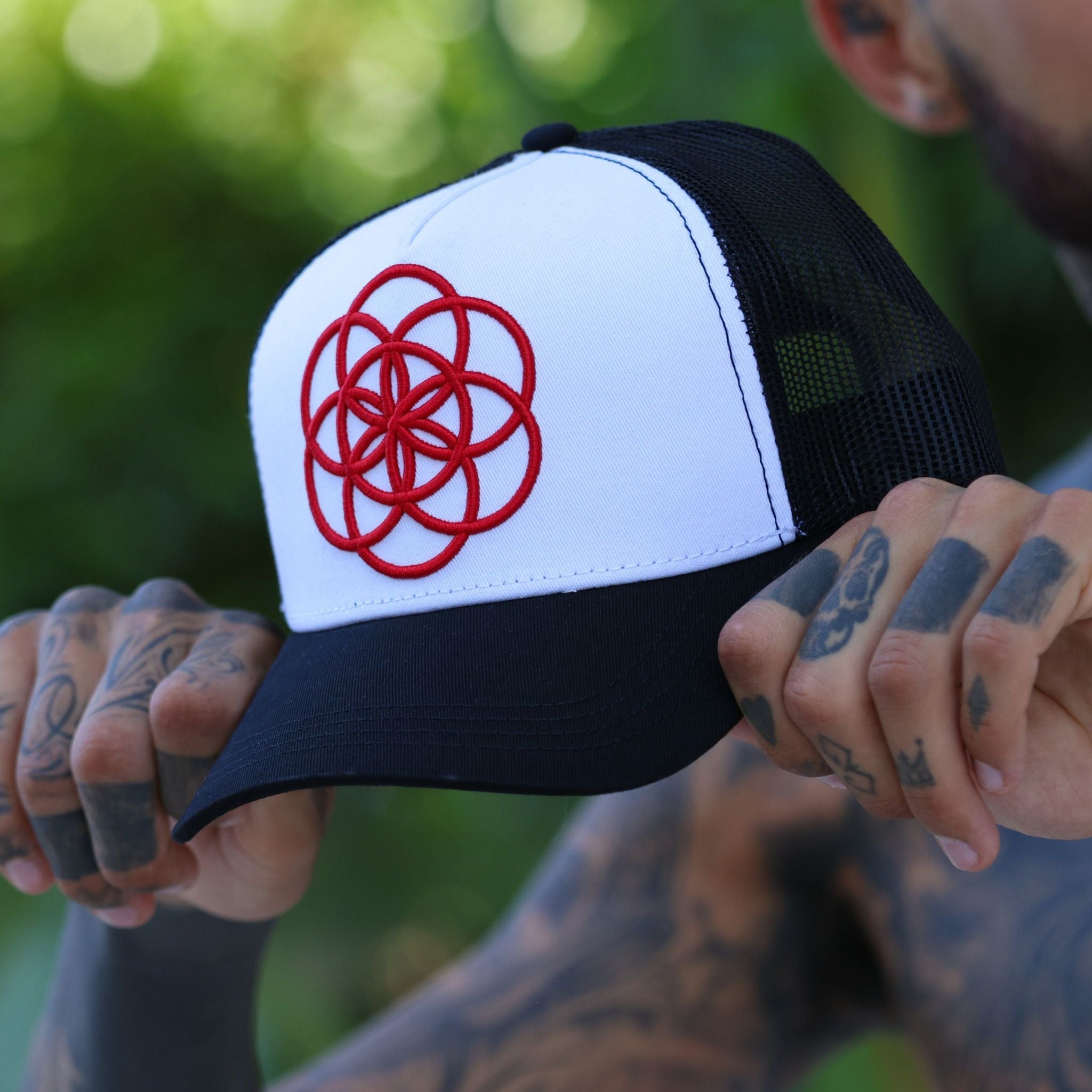 ScarTissue Clothing Cherry Red Trucka Hat embroidered and breathable 