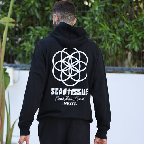 ScarTissue Clothing - Core Noir Hoodie - Back