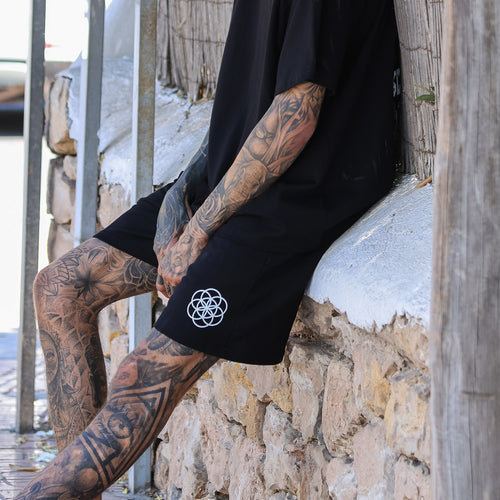 Core Noire 460gsm luxury sweat short by ScarTissue Clothing